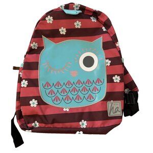 Hanna Andersson NEW NTW kid backpack winking owl pink burgundy young girl small